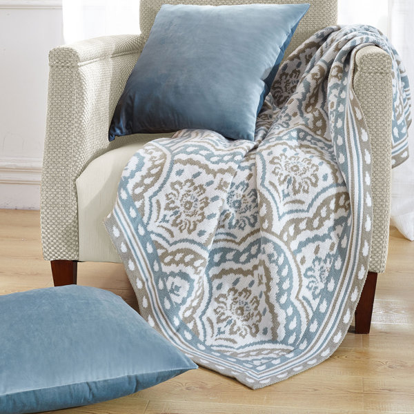 BOON Throw & Blanket Tivoli Knitted EZ Matching Throw Blanket and Pillow Sham Set & Reviews